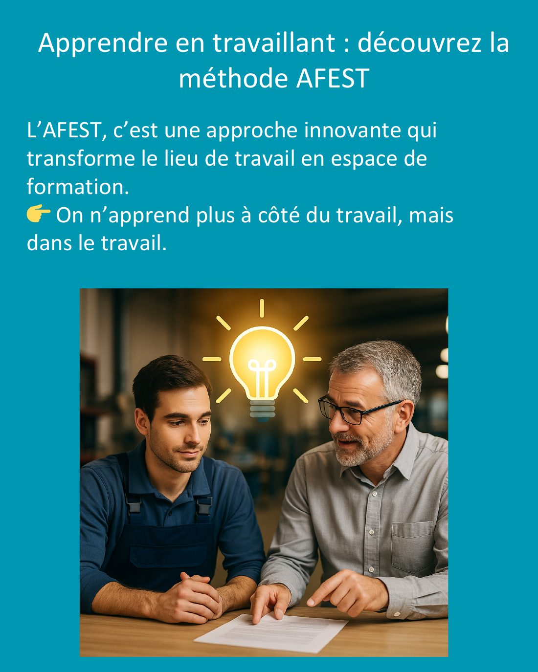 Couverture du carrousel AFEST - Apprendre en situation de travail