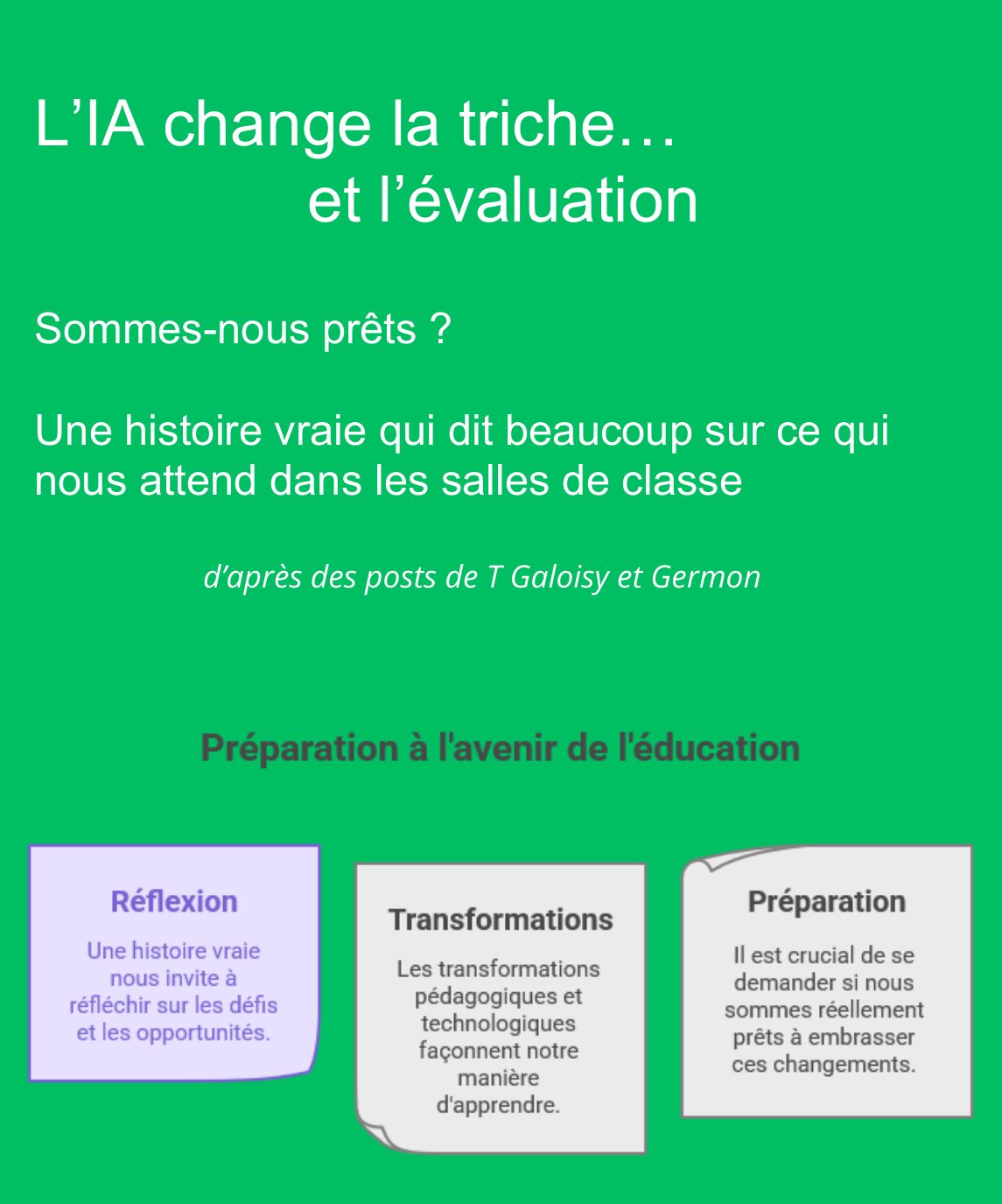 Couverture du carrousel Évaluer autrement à l’ère de l’IA - Triche et apprentissage