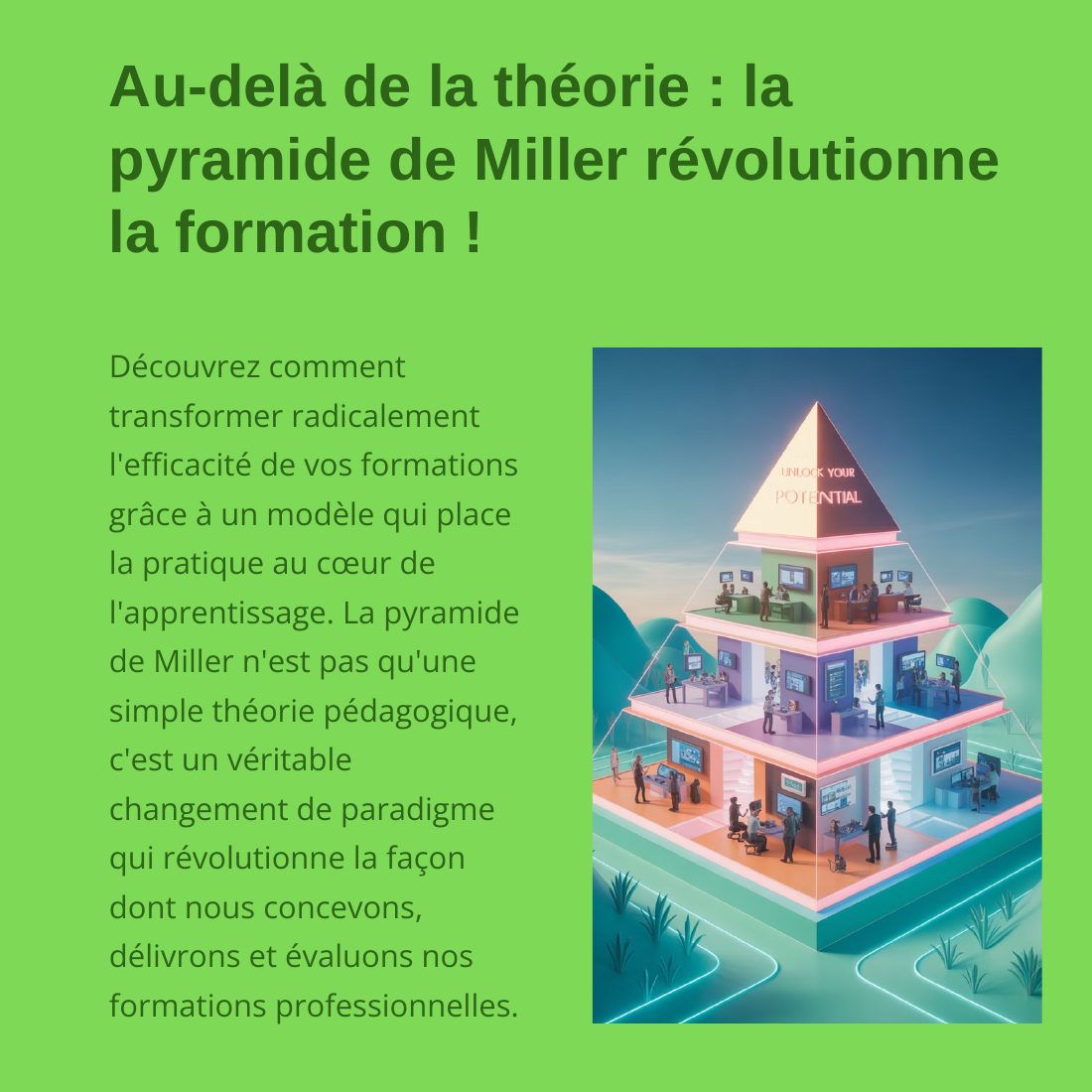 Couverture du carrousel Pyramide de Miller - De la théorie à la pratique