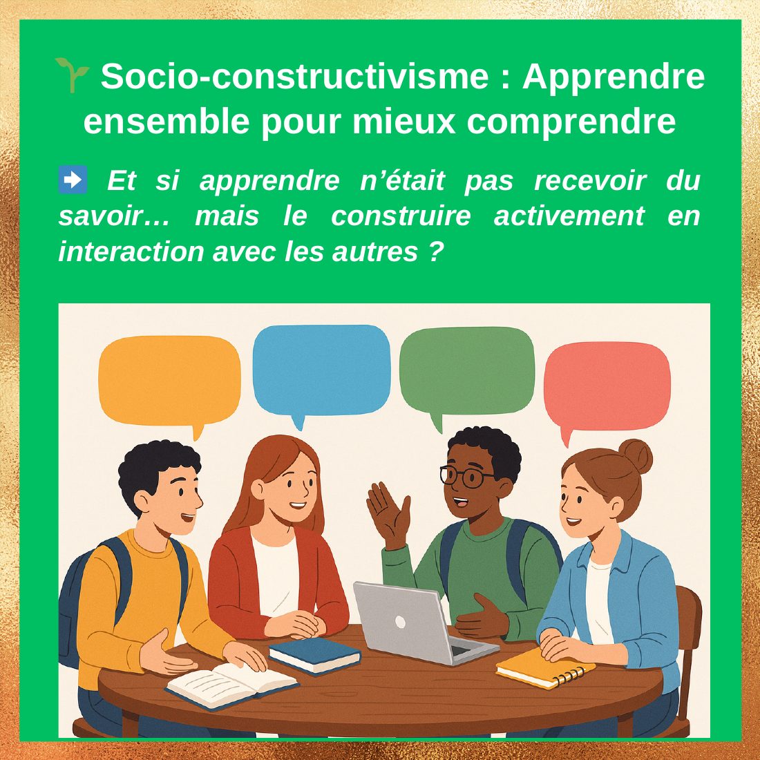Couverture du carrousel Socio-constructivisme - Apprendre par l’interaction