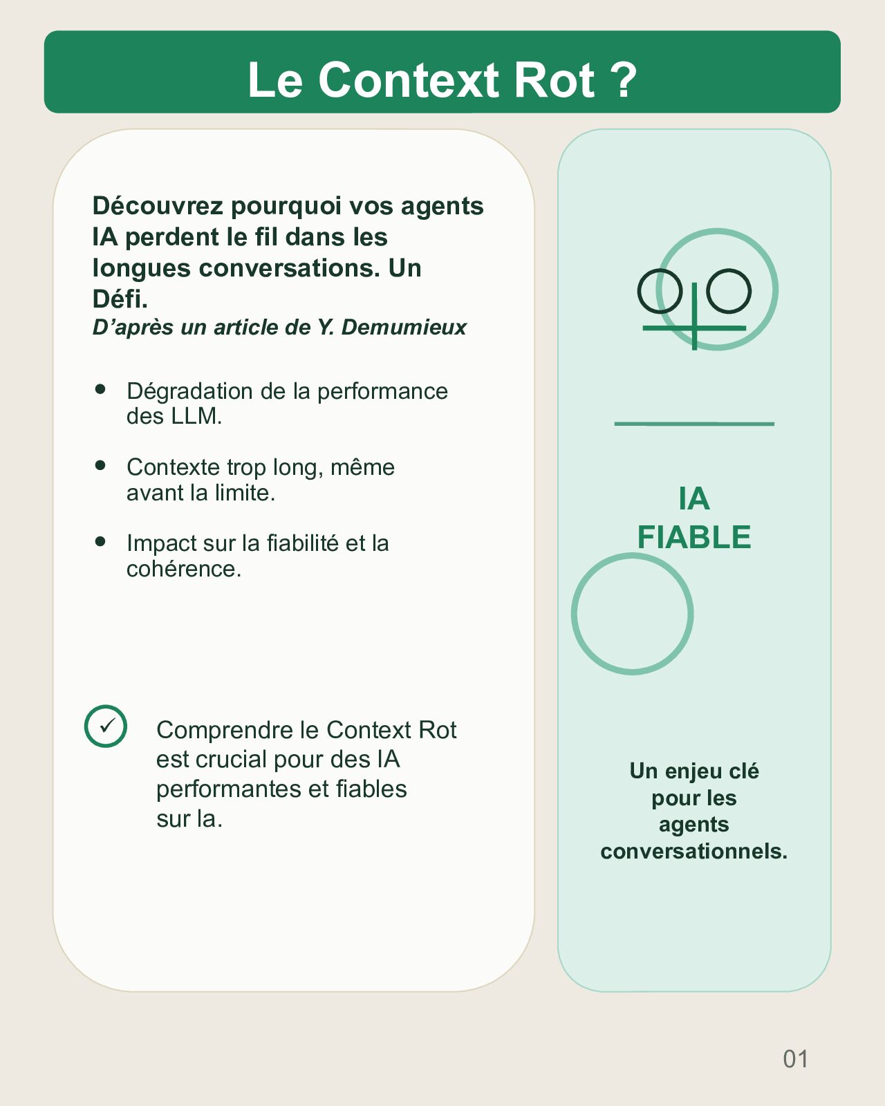 Couverture du carrousel Context Rot : préserver la fiabilité des agents IA