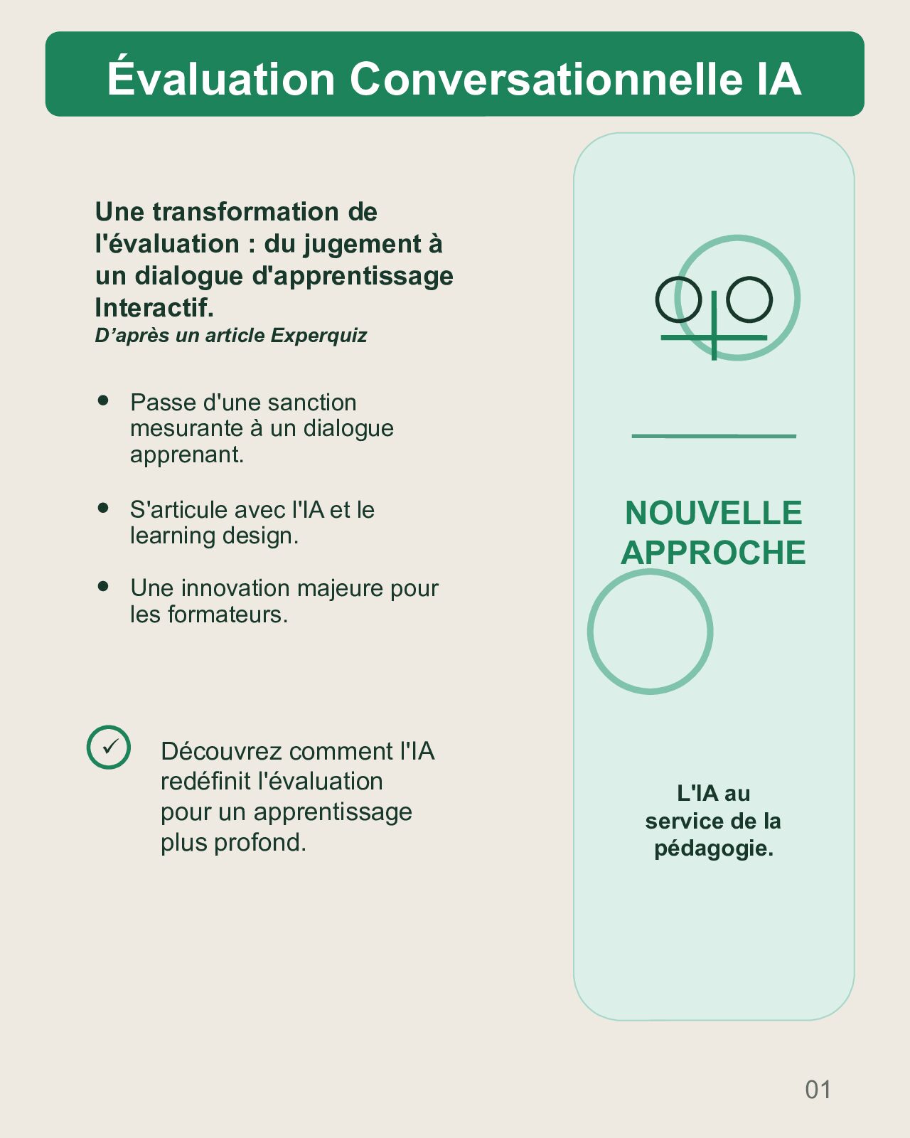 Couverture du carrousel Évaluation conversationnelle - Transformer le jugement en dialogue avec l’IA