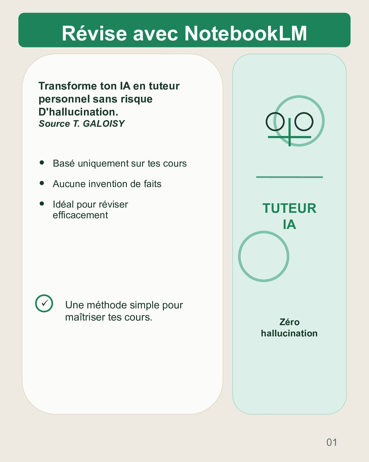 Couverture du carrousel Réviser ses cours avec NotebookLM